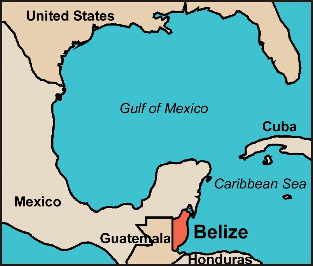 Belize paese mappa