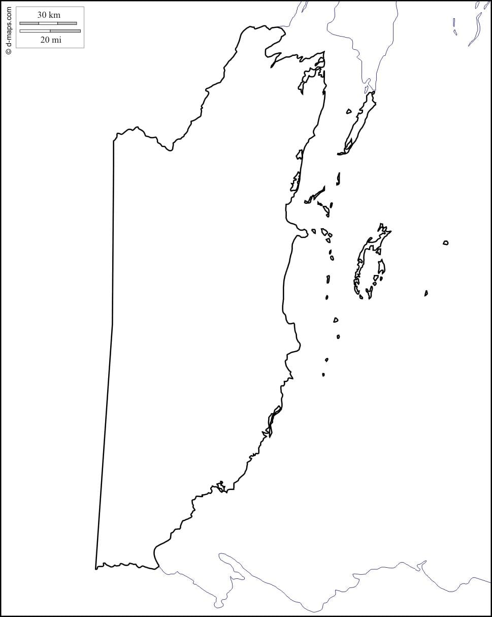 Mappa di vuoto Belize