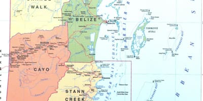 Belize city la mappa