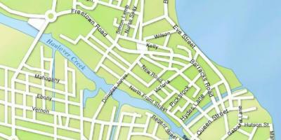 Mappa di Belize city streets
