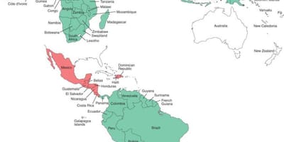Mappa di Belize malaria 