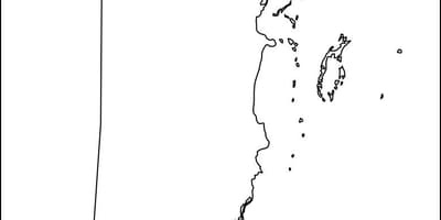 Mappa di Belize contorno