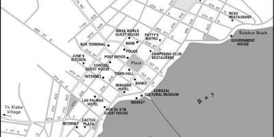Mappa di corozal town Belize